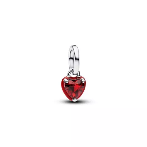 Pandora Red Chakra Heart Mini Dangle Charm hela 793042C05