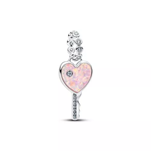 Pandora Opalescent Heart Key Dangle hela 794427C01