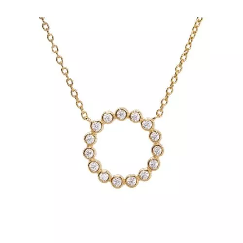 Gyllene halsband 42+3 mm JD28090/4YG-1