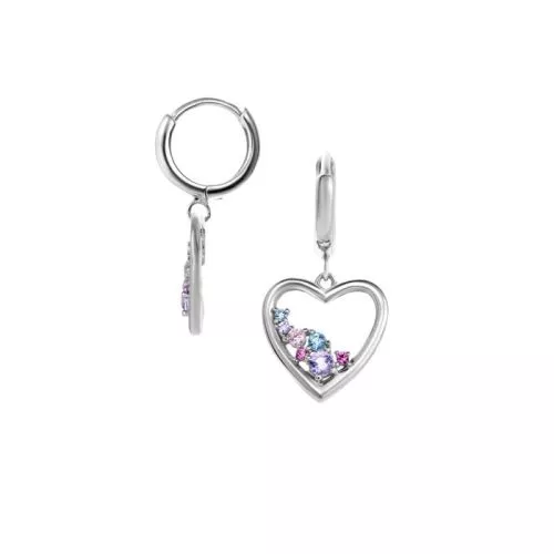Silver örhängen / hjärta JD30881RH-1