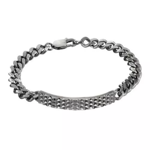 Lumoava Grafiitti -rannekoru 8mm / mustat kivet 19,5 cm L53201732195-1