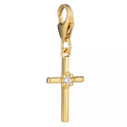 Lumoava Daisy Kreuz vergoldet 9x16mm L61258130000