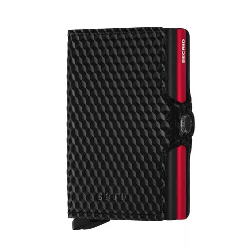 Secrid Twinwallet Cubic Black-Red TCU-BLACK-RED-1