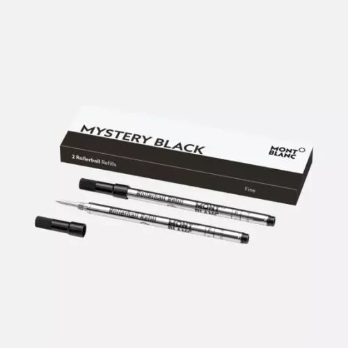 Montblanc Rollerball fyllning, Fine Mystery Black / 2st. MB128230-1