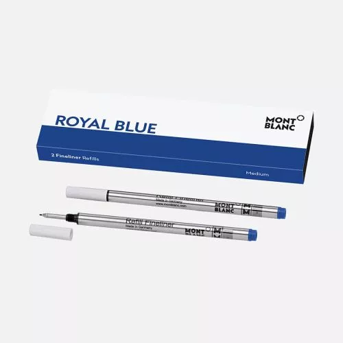 Montblanc Fineliner fyllning, Medium Royal Blue / 2st MB128248-1