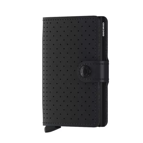 Secrid Miniwallet Perforated Black MPF-BLACK-1