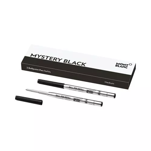 Montblanc Ballpoint täyte,  Medium Mystery Black / 2kpl MB128211-1