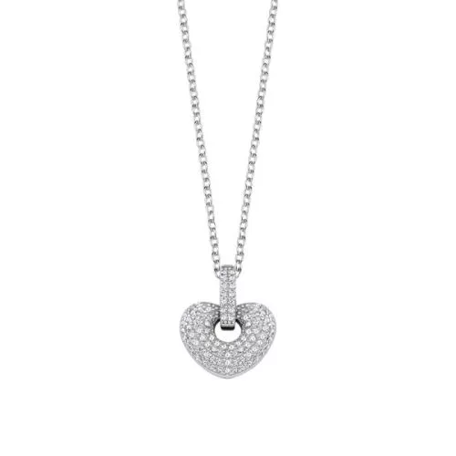 Silberne Herz-Halskette N08269-1