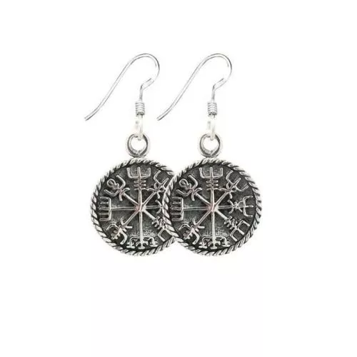 Northern Viking Jewelry Vegvisir -korvakorut NVJKK030-1