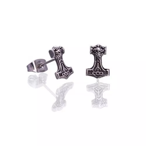 Northern Viking Jewelry Wolf Head Thorin Vasara korvakorut NVJKK043-1