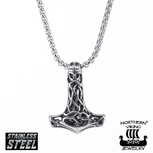 Northern Viking Jewelry Celtic Knot Thorin vasara kaulakoru 50 cm NVJRS013-1