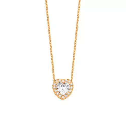 Goldenes Herz-Halskette P 1811