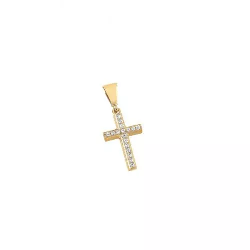 Kultainen ristiriipus 15 x 10 mm 9K PP2508-01-1