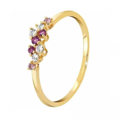 Diamantring / Morganit und Saphir SAR04596-1