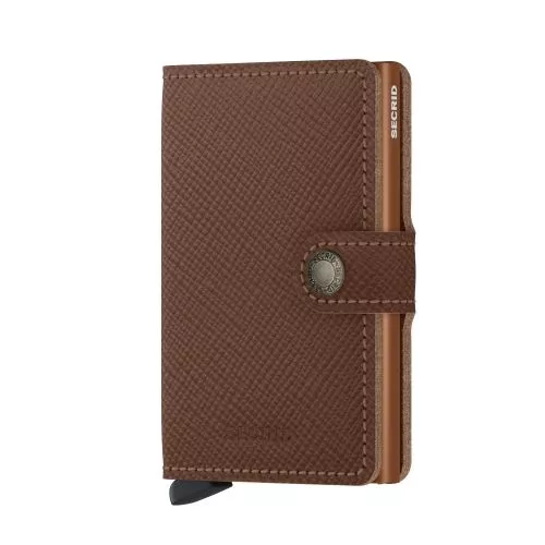 Secrid Miniwallet Saffiano Caramel MSA-CARAMEL-1