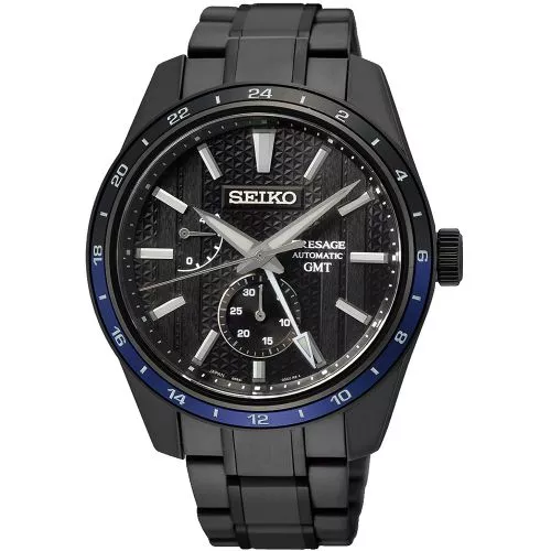 Seiko Presage Sharp Edged GMT Zero Halliburton Limited Edition SPB271J1-1