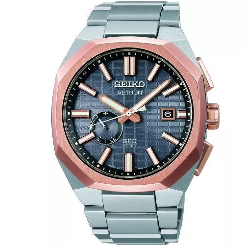 Seiko Astron GPS Solar Rose Gold Crystal Box SSJ014J1-1