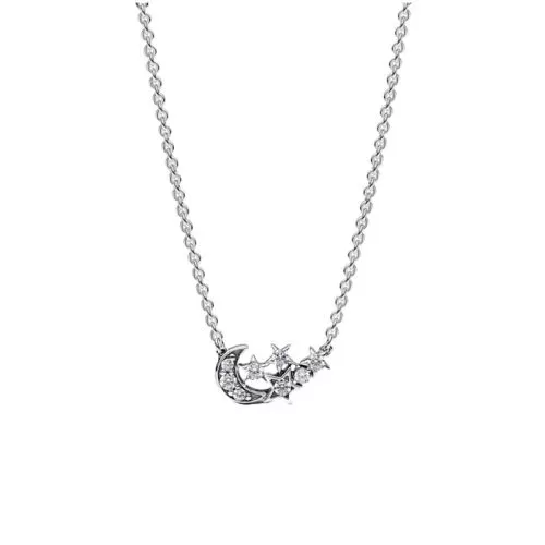 Pandora Sparkling Moon & Star Collier Halsband 45 cm 392991C01-1