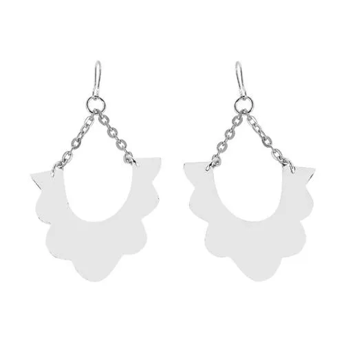 Wood puiset korvakorut 35mm, valkoinen-1