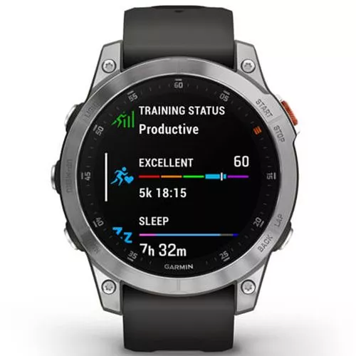 Garmin Epix 2 Tummanharmaa teräs 010-02582-01-0