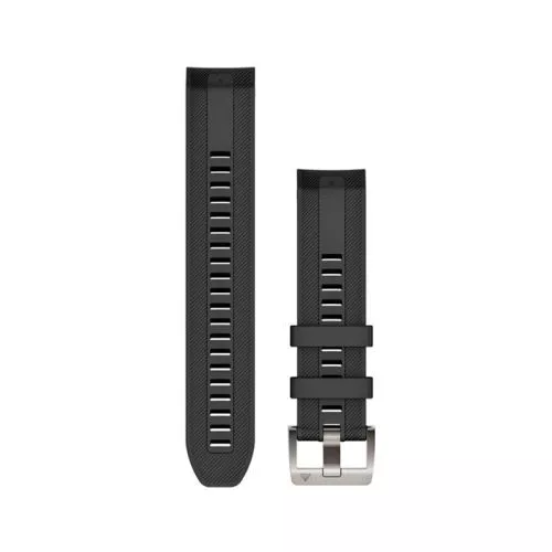 Garmin MARQ Quickfit 22 mm musta silikoniranneke 010-13225-00-1