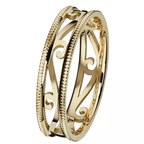 Kohinoor Laurel -Gold Ring 013-253-1