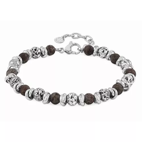 Nomination Instinct Lava & Moss Agate rannekoru 027919/050-1