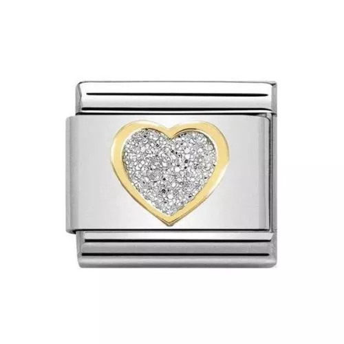 Nomination Classic Glitter Sydän 030220/02-1