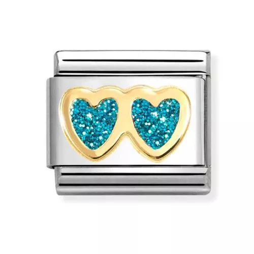 Nomination Classic Vaaleansininen tuplasydän 030220/12-1