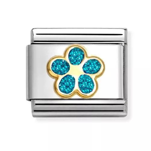 Nomination Classic Vaaleansininen kukka 030220/16-1