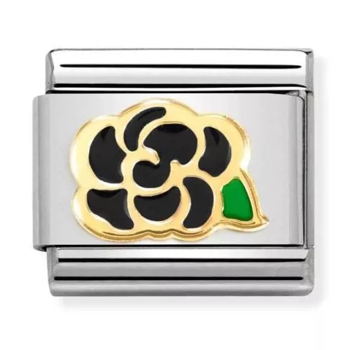 Nomination Classic Black Camellia 030272/78-1