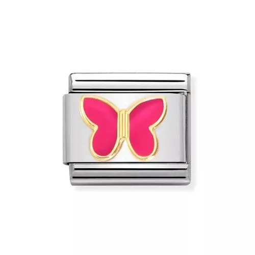 Nomination Classic Fuchsia Butterfly 030285/62-1