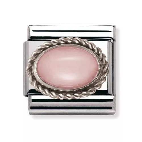 Nomination Classic Hopea Vaaleanpunainen Opaali 330503/22-1