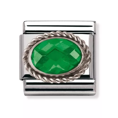 Nomination Classic Hopea Ovaali Vihreä ZK 330604/027-1