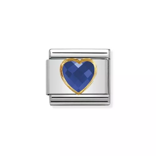 Nomination Classic 18K Sininen Zirkoniasydän 030610/007-1