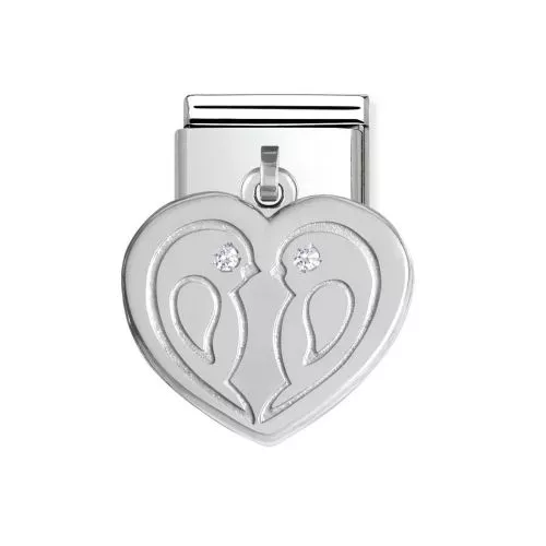 Nomination Classic Charms Sydän Kyyhkyt ZK 031710/31-1