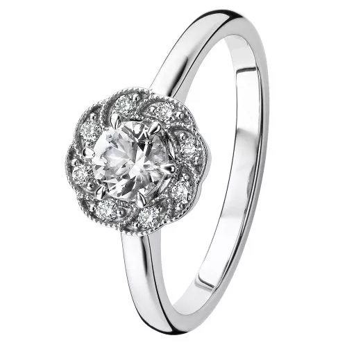 Kohinoor Clara -timanttisormus 033-269V-08-2