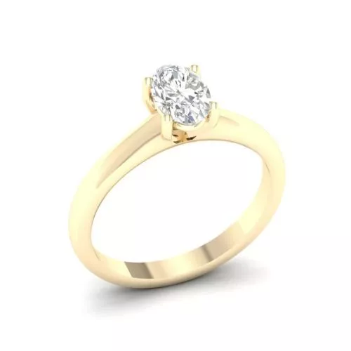 Brilliant Star Ring mit Labordiamant RS0703 YG 0.75CT