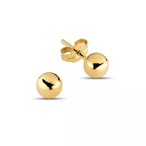 Kultaiset pallokorvakorut, 3 mm 100211-1