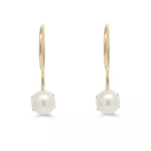 Helmikorvakorut koukulla 4 mm 1014valk-1