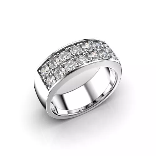 Festive Thelma timanttisormus, platina 111-100-PT