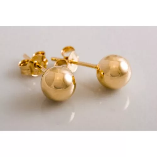 Kultaiset korvakorut 6 mm 20032-1