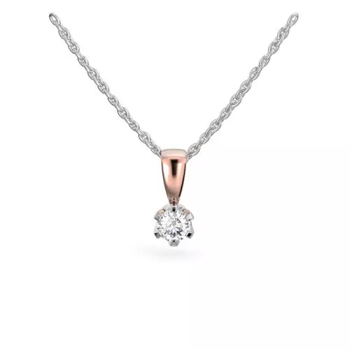 Festive Classic timanttiriipus, puna- ja valkokulta 129-015R-PV