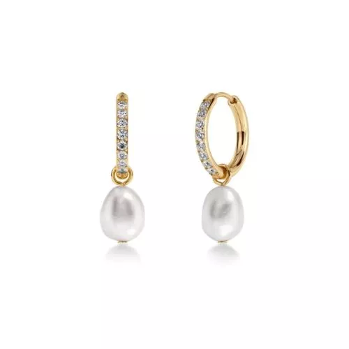 Edblad Perla Hoops Sparkle Gold korvakorut 130660