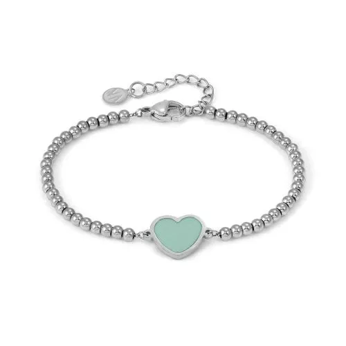 Nomination Emosfere Mint Green Enamel Heart Armband 134200/002