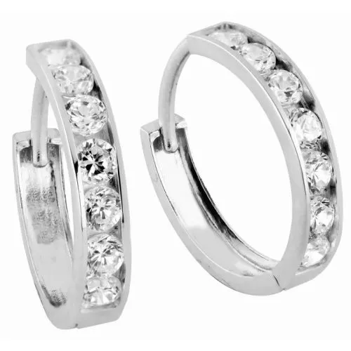 Weißes Goldiset Ohrringe OT3763 W-1