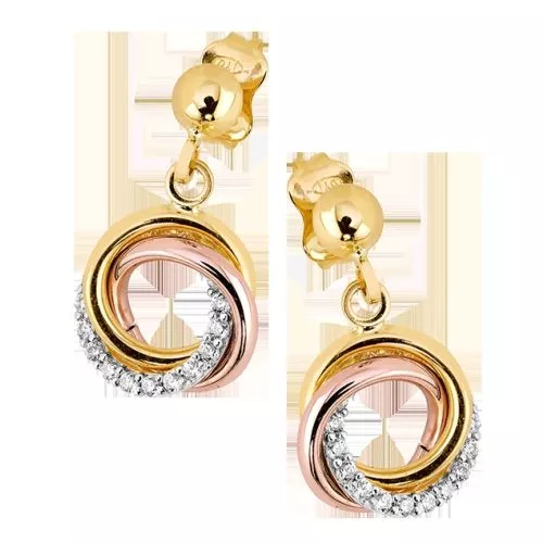 Golden  Zucht Ohrringe VXXCTE200554-II-TC-1