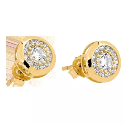 Golden  Zucht Ohrringe JE97920-CZ-1