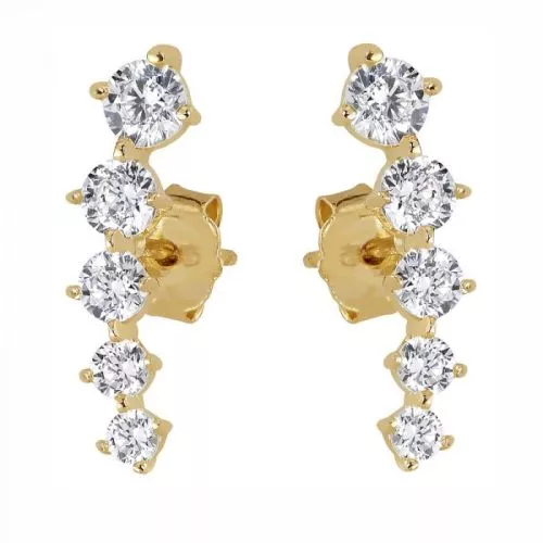 Gold Ohrringe JE12895-CZ-1