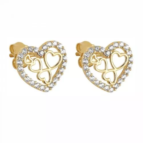 Gold Ohrringe JE12086-CZ-1